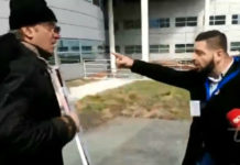 U Hagu, došao sa srpskom zastavom: “Razguli majmune” (VIDEO)