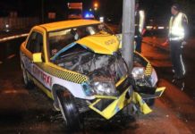 UDES NA IBARSKOJ MAGISTRALI: Novopazarski taksista se zakucao u banderu