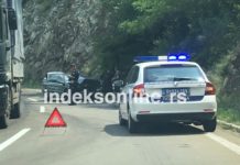 Sudar automobila NOVOPAZARSKIH registracija na Ibarskoj magistrali