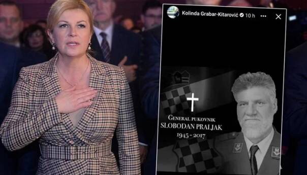 Kolinda odala počast osuđenom ratnom zločincu Praljku