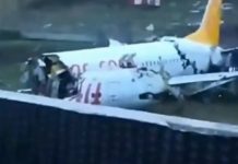 (VIDEO) AVION PRELOMLJEN NA TRI DELA GORI NA PISTI TURSKOG AERODROMA SABIHA GOKČEN! Drama u Istanbulu!
