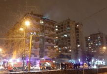 POŽAR U NOVOM PAZARU! Gori stambena zgrada u centru grada FOTO VIDEO