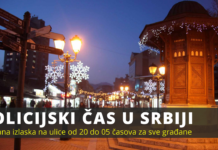 VAŽNO! Od večeras u 20h zabrana izlaska za sva lica