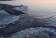 Urušena brana na Dnjepru u Hersonskoj oblasti, u toku evakuacija stanovništva urusena-brana-na-dnjepru-u-hersonskoj-oblasti,-u-toku-evakuacija-stanovnistva