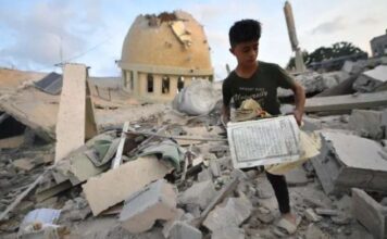 U izraelskim napadima na Gazu srušena džamija El-Emin Muhammed u-izraelskim-napadima-na-gazu-srusena-dzamija-el-emin-muhammed