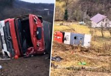 DRAMA! Prevrnuo se vatrogasni kamion na putu ka intervenciji, povrijeđena četiri pripadnika Službe zaštite drama!-prevrnuo-se-vatrogasni-kamion-na-putu-ka-intervenciji,-povrijedjena-cetiri-pripadnika-sluzbe-zastite