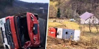 DRAMA! Prevrnuo se vatrogasni kamion na putu ka intervenciji, povrijeđena četiri pripadnika Službe zaštite drama!-prevrnuo-se-vatrogasni-kamion-na-putu-ka-intervenciji,-povrijedjena-cetiri-pripadnika-sluzbe-zastite