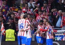 Atletiko izbacio Barselonu: PSŽ miran i u revanšu protiv Liverpula Fudbaleri Atletiko Madrida slave plasman u polufinale Lige šampiona