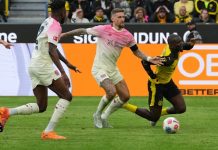 Bajer Leverkuzen slavio protiv Borusije Dortmund, Lajpcig bolji od Menhengladbaha Fudbalski stadion u Bundesligi tokom meča Bajer Leverkuzen protiv Borusije Dortmund