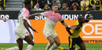 Bajer Leverkuzen slavio u Dortmundu, Lajpcig bolji od Menhengladbaha Fudbaleri Bajera slave pobedonosni gol protiv Borusije Dortmund