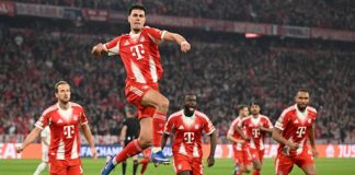 Bajern izbacio Real, Arsenal u polufinalu Lige šampiona Fudbaleri Bajerna slave plasman u polufinale Lige šampiona protiv Reala