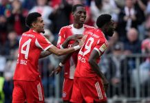 Bajern osvojio 35. titulu Bundeslige posle trijumfa nad Štutgartom Fudbaleri Bajerna slave titulu Bundeslige nakon pobede nad Štutgartom