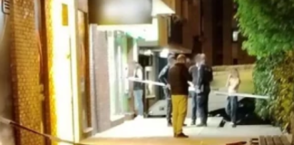 Beograd: Pucao na radnika obezbeđenja nakon zabrane ulaska u kladionicu Policija na mestu incidenta ispred kladionice u Beogradu nakon pucnjave