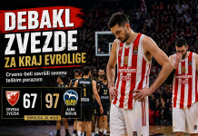 Debakl Zvezde u završnici Evrolige: Klajburn i Panter prelomili plej-ina Košarkaši Crvene zvezde u duelu protiv Barselone u plej-inu Evrolige