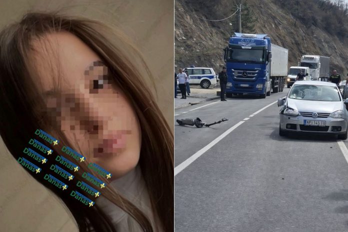 Električni trotinet i put kod Novog Pazara nakon saobraćajne nesreće