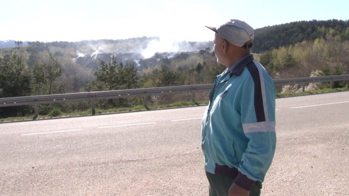 Meštani blokiraju deponiju Goveđak kod Sjenice zbog dima i zagađenja