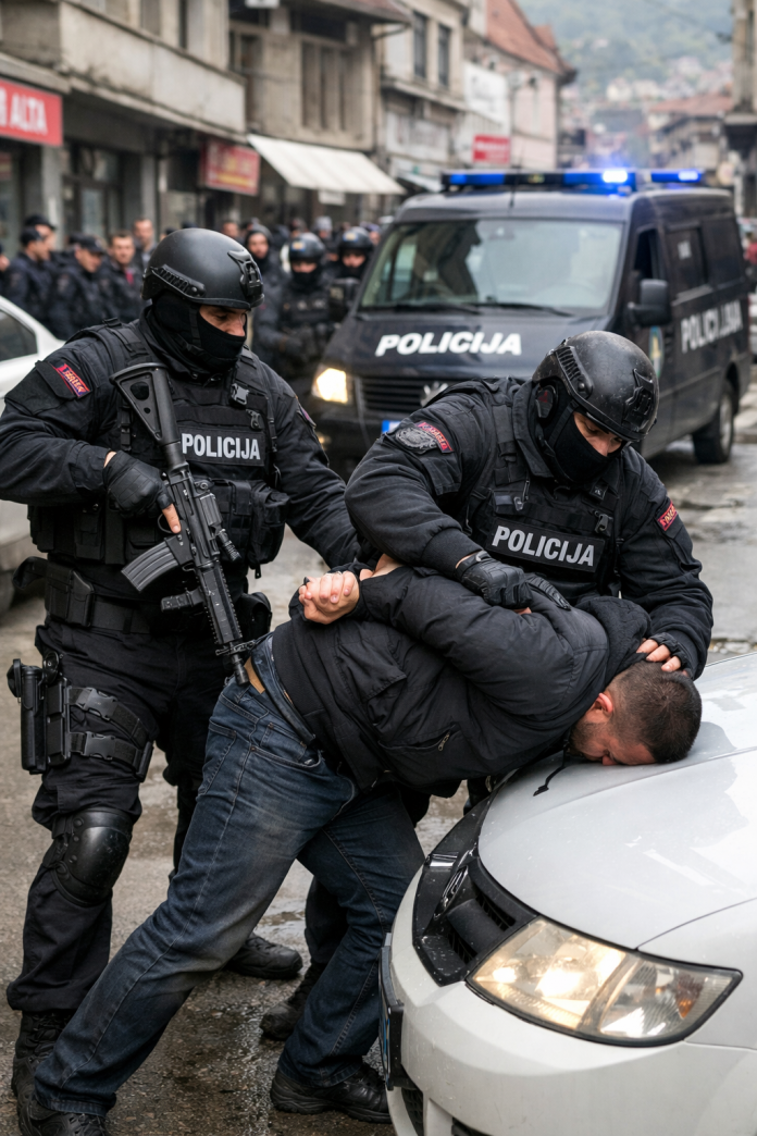 Interventna policija u Novom Pazaru tokom akcije