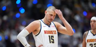 Jokić upisao 35. tripl-dabl u sezoni, Denver dobio Minesotu u plej-ofu Nikola Jokić tokom plej-of utakmice Denvera protiv Minesote