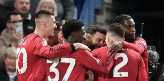 Junajted slavio u Londonu: bolji od Čelsija 1:0 Fudbaleri Mančester junajteda slave pobedu nad Čelsijem 1:0