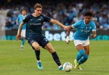 Lacio savladao Napoli na gostovanju u Seriji A Fudbaleri Lacija slave pobedu protiv Napolija u Seriji A