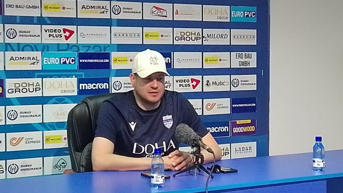 Nenad Lalatović na konferenciji za novinare pred meč Novi Pazar – OFK Beograd