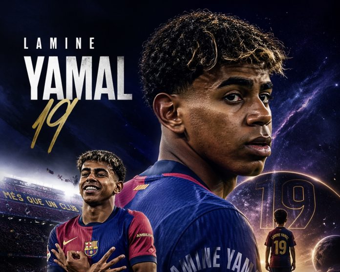 Lamin Jamal tokom treninga Barselone pred predstojeće obaveze