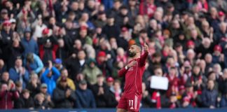 Liverpul savladao Fulam 2:0, Salah pogodio za miran finiš Mohamed Salah slavi pogodak protiv Fulama u Premijer ligi