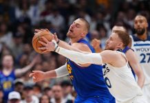 Minesota izjednačila protiv Denvera, dabl-dabl Jokića nije pomogao Nikola Jokić tokom NBA plej-ofa protiv Minesote
