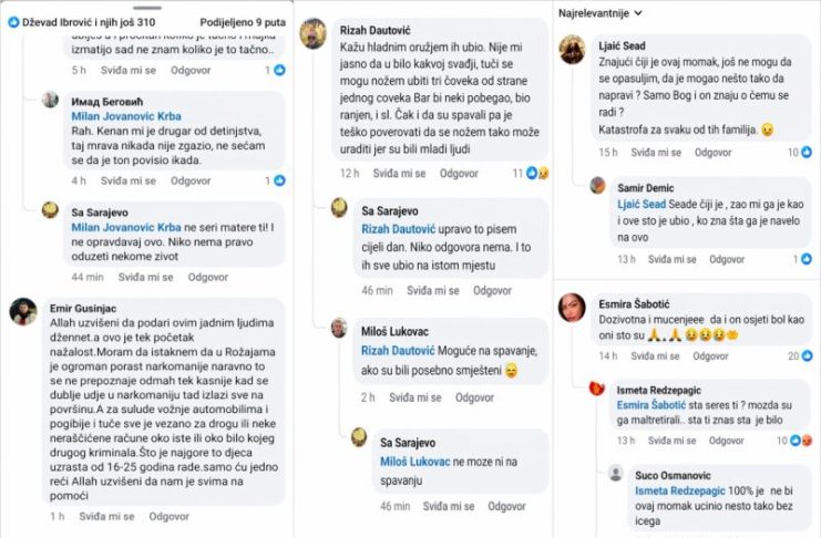 Policija i istražitelji nakon trostrukog ubistva u Podgorici