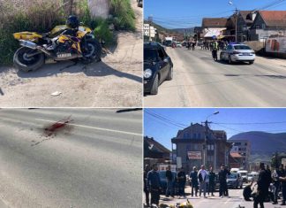 Teška nesreća u Novom Pazaru: motociklista teško povređen u Selakovici Policija na mestu saobraćajne nesreće u Selakovici kod Novog Pazara