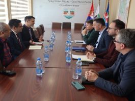 Koordinator TIKA-e Tefvik Vardar na sastanku sa gradonačelnikom Novog Pazara Nihatom Biševcem