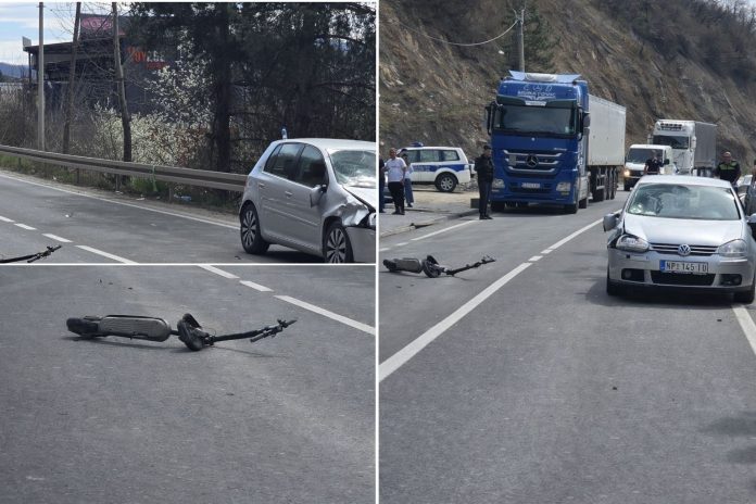 Policija na mestu saobraćajne nesreće kod Novog Pazara