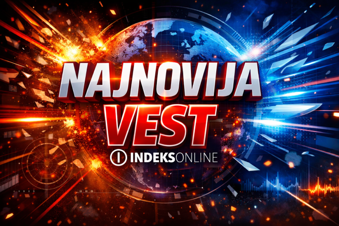 Policijske trake ispred zgrade nakon incidenta u Novom Pazaru