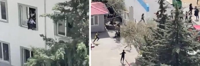 Policija i istražne ekipe nakon pucnjave u školi u Kahramanmarašu, Turska