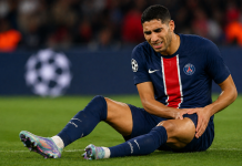 UDARAC ZA PSŽ: Hakimi propušta revanš protiv Bajerna zbog povrede Ašraf Hakimi propušta revanš PSŽ protiv Bajerna zbog povrede desne butine