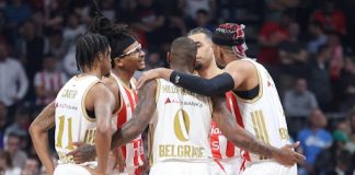 Zvezda izgubila od Barselone u plej-inu i završila Evroligu Košarkaši Crvene zvezde poraženi u plej-inu od Barselone 72:80