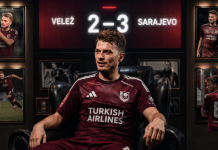 Adem Ljajić razbio Velež: Sarajevo slavi u Mostaru 3:2 Adem Ljajić slavi gol protiv Veleža u Mostaru