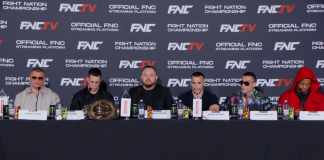 Arena gori pred FNC 31: Džoker zapretio snajperom, Vaso najavio haos Borci i organizatori na konferenciji pred FNC 31 u hotelu Zira, Beograd