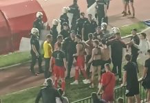 Bruka u Kragujevcu: huligani napali igrače Radničkog posle opstanka Huligani napali igrače Radničkog posle remija sa Javorom