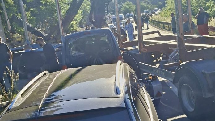 Sudar kod Ušća na magistralnom putu Kraljevo–Raška