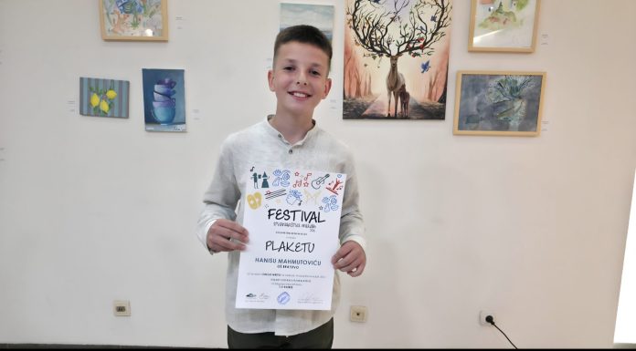 Uručenje nagrada za likovne radove učenicima na Festivalu stvaralaštva mladih 2026