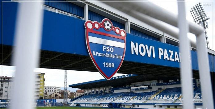 Zastava i logotip Fudbalskog saveza Novi Pazar–Raška–Tutin
