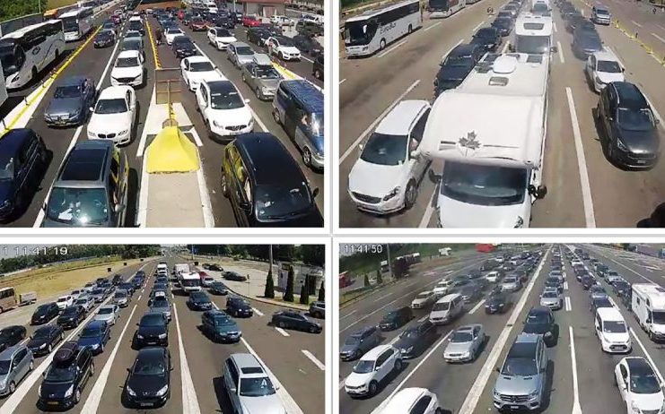 Kolona teretnih kamiona na graničnom prelazu sa Srbijom i višesatno čekanje