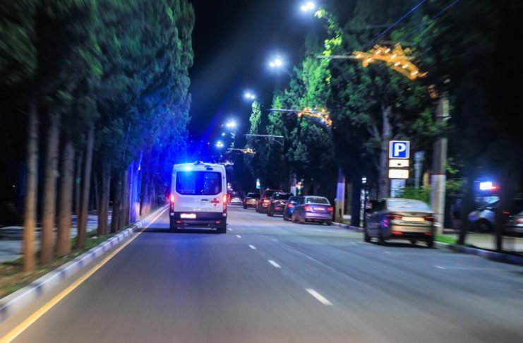 Policijska traka i mesto uviđaja nakon napada na Voždovcu