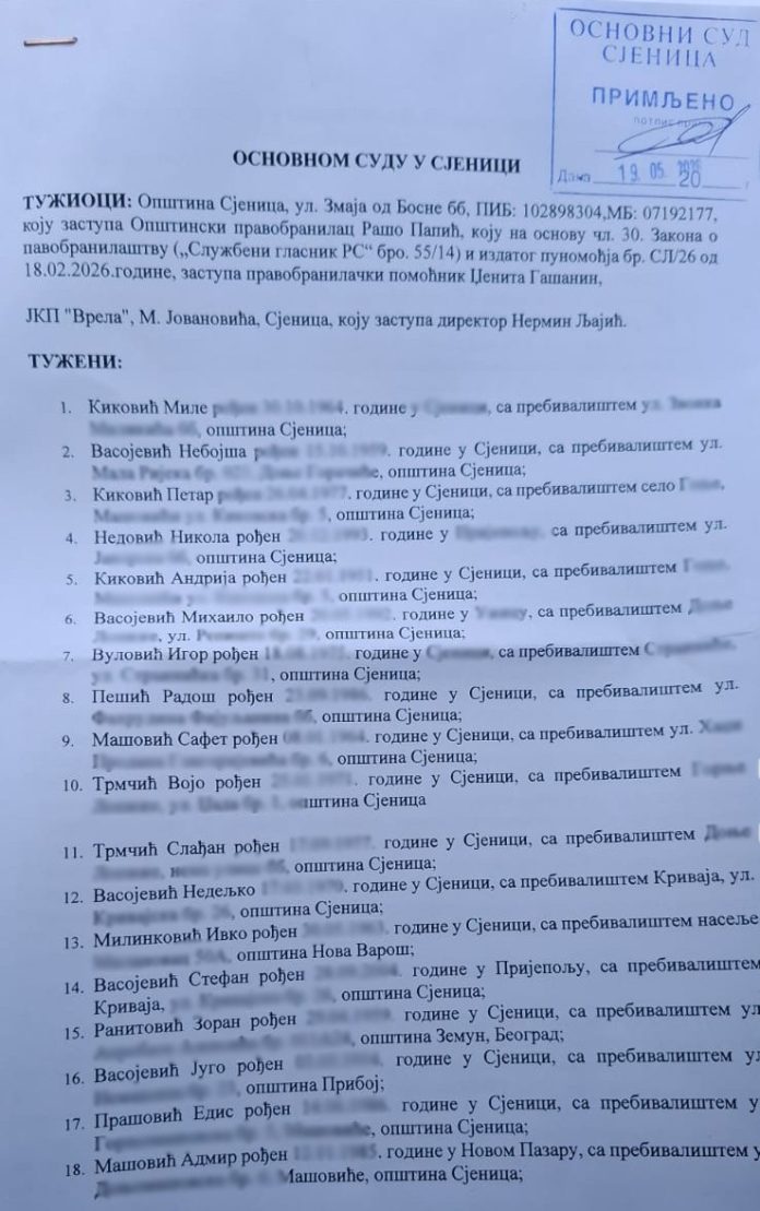 Sjenica: deponija Goveđak i blokada pristupa