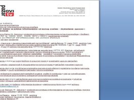 Zgrada opštine u Sjenici i dokumentacija koja se traži zbog privremenog odlaganja otpada