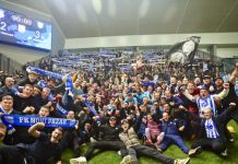Suze, stativa i Evropa: kako je FK Novi Pazar pre godinu dana ispisao najveću priču Navijači FK Novi Pazar sa plavim zastavama na putu ka Zaječaru