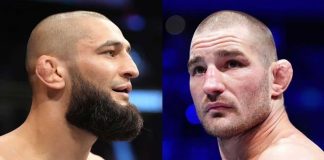 UFC šok: Striklend srušio neporaženog Čimajeva i postao šampion Šon Striklend slavi pobedu protiv Hamzata Čimajeva u UFC meču