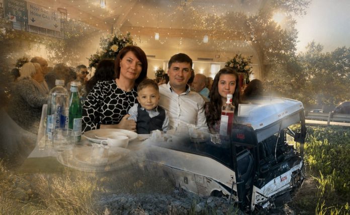 Ilustracija autoputa Interstate 95 u Virdžiniji nakon saobraćajne nesreće