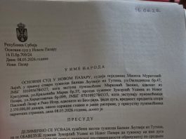 Sud u Novom Pazaru i spor oko duga od 15.000 evra